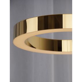 Maxlight Luxury - hanglamp - Ø 40 x 250 cm - 25W dimbare LED incl. - goud