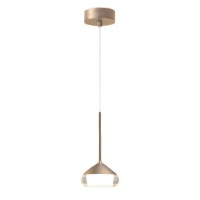 Artdelight Phoenix - hanglamp - Ø 11,6 x 8,2 cm - 7W dimbare LED incl. - champagne