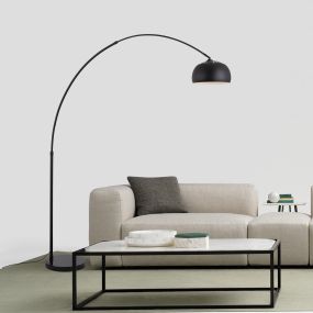 Artdelight Bogota - staanlamp - Ø 45 x 250 x 220 cm - zwart