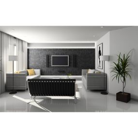 Artdelight Tondo - staanlamp - 140 cm - zwart