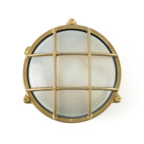 Faro Noray - wandverlichting - Ø 19 x 10 cm - IP65 - messing