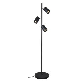 Artdelight Megano - vloerlamp - Ø 25 x 160 cm - zwart