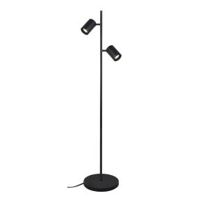 Artdelight Megano - vloerlamp - Ø 25 x 135 cm - zwart