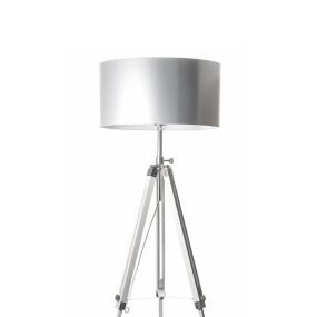 Artdelight Jewel - staanlamp - 150 cm - wit en chroom