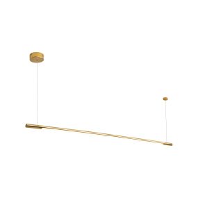 Maxlight Organic - hanglamp - 150 x 150 cm - 26W dimbare LED incl. - goud