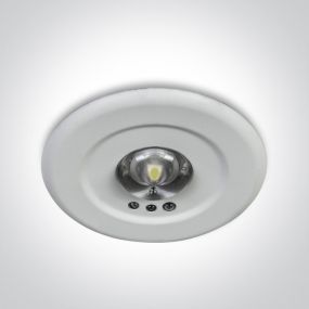 ONE Light Emergency LED - inbouwspot - Ø 60 mm, Ø 45 mm inbouwmaat - 3W LED incl. - wit