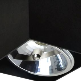 Zuma Line Box SL1 - opbouwspot - 12 x 12 cm - zwart