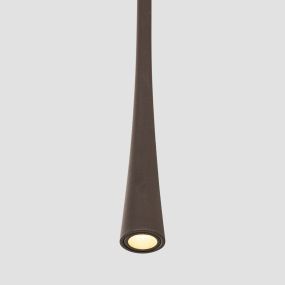 Faro Diana 600 - hanglamp - Ø 3,2 x 60 cm - 6W LED incl. - donkerbruin