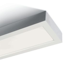 ONE Light LED Die Cast Panel - plafondverlichting - 120 x 14,5 x 5 cm - 40W LED incl. - IP40 - wit - warm witte lichtkleur