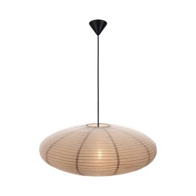 Nordlux Villo - papieren lampenkap zonder pendel - Ø 60 x 24 cm - bruin