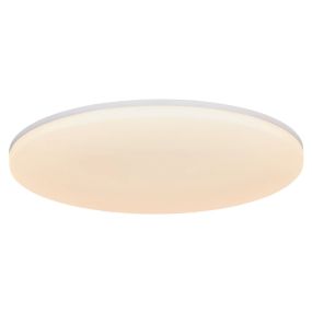 Nordlux Vic - plafondlamp - Ø 29 x 4 cm - 23,5W LED incl. - IP21 - wit - warm witte lichtkleur (3000K)
