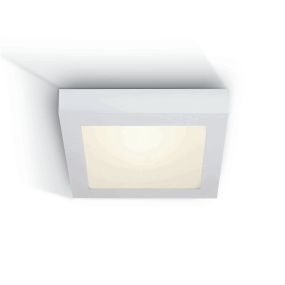 ONE Light LED Panel Plafo Square - plafondverlichting - 30 x 30 x 3,9 cm - 30W LED incl. - IP40 - wit - witte lichtkleur