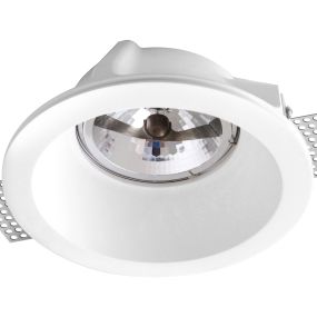 Nova Luce Vitale - inbouwspot - Ø 200 mm, Ø 205 mm inbouwmaat - wit gips