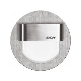 Skoff Tango LED - inbouw wandverlichting - Ø 73 mm - 0,8W LED incl. - 10Vdc - IP66 - inox - 6500K