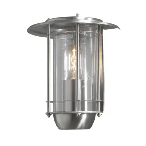 Konstsmide Trento - buiten wandlamp flush - 21 x 21 x 25 cm - IP23 - zilver