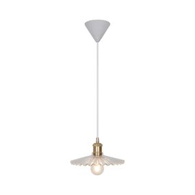 Nordlux Torina - hanglamp - Ø 20 x 210,5 cm - goud en transparant