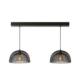 Lucide Mesh - hanglamp - 35 x 105 x 151 cm - grijs ijzer