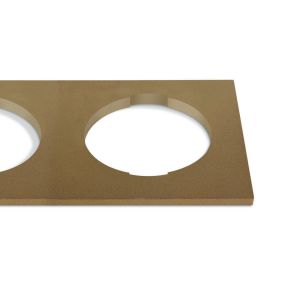 ONE Light - vierkante decoratieve dubbele basis - 10105H - messing