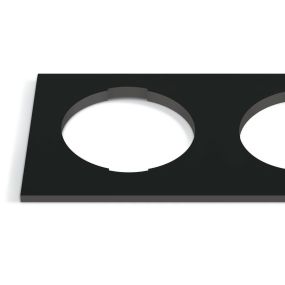 ONE Light - vierkante decoratieve dubbele basis - 10105H - zwart