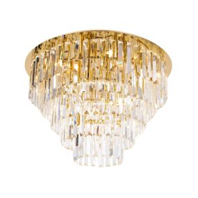 Maxlight Monaco - plafondverlichting -Ø 60 x 44 cm - goud