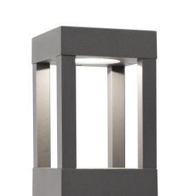 Faro Agra - tuinpaal - 10,8 x 10,8 x 20 cm - 9W LED incl. - IP55 - donkergrijs