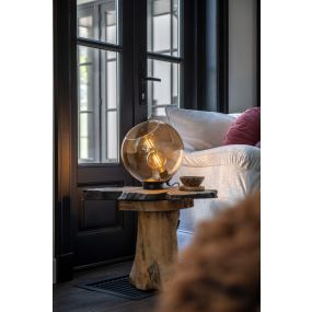 Artdelight Mirror - tafellamp - Ø 12 x 3,5 cm - zwart