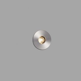 Faro Grund - ronde grondspot voor buiten - Ø 37 mm, Ø 32 mm inbouw - 2W LED incl. - IP67 - satijn inox – warm witte lichtkleur (2700K)