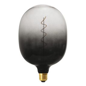 Daylight Italia Coriandoli Egg XL LED lamp - Ø 18 x 27 cm - E27 - 4W dimbaar - zwart/transparant