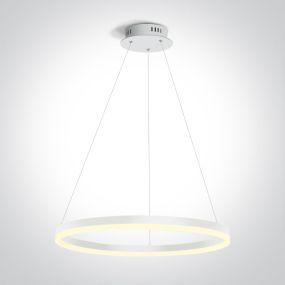 ONE Light LED Pendant Rings - hanglamp - Ø 60 x 150 cm - 40W LED incl. - wit