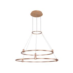 Nova Luce Dion - magnetische cirkelvormige structuur - Ø 80 x 150 cm - geschikt tot maximum 200W LED - satijn goud