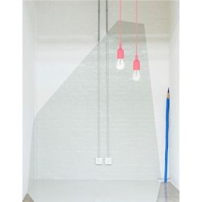 Nova Luce Swing - hanglamp - Ø 4,5 x 100 cm - roze
