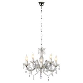 Lucide Arabesque - luster - 45 x 45 x 100 cm - transparant