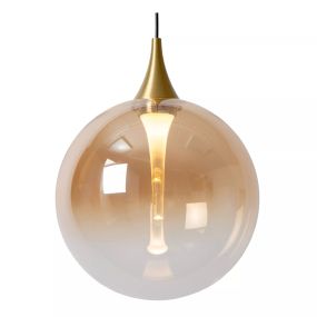 Lucide Gisela - hanglamp - 140 x 40 x 150 cm - 8 x 3,9W  dimbare LED incl. - amber