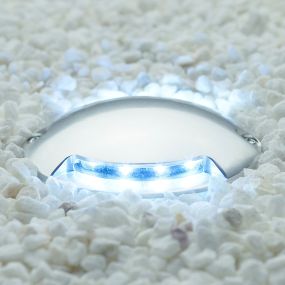 Faro Keenan - wandverlichting - Ø 7 x 1,5 cm - 0,8W LED incl. - IP67 - nikkel