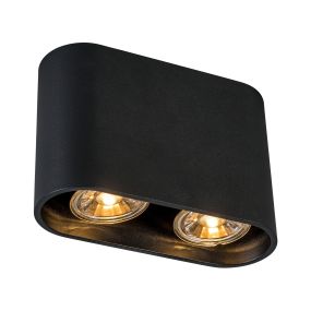 Zuma Line Ronduo SL - opbouwspot - 16 x 6 x 11 cm - zwart