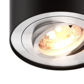 Zuma Line Rondoo SL Next - opbouwspot 1L - Ø 9,4 x 12,5cm - zwart
