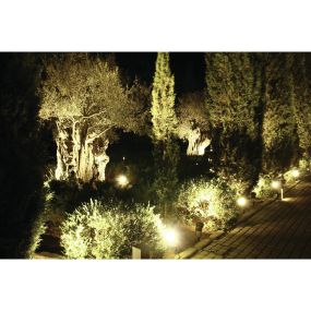 ONE Light Garden Square Spots - grondspot op piek - 8 x 7 x 11,7 cm - 7W LED incl. - IP65 - antraciet