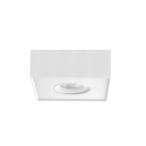 Artdelight Brooklyn1 - opbouwspot - 13,5 x 13,5 x 6 cm - 8W dim to warm LED incl. - wit