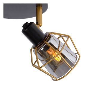 Lucide Nila - opbouwspot - Ø 36 x 16 cm - zwart