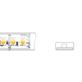 Klus LED strip - 1cm breed, 500cm lengte - 24Vdc - 12W LED per meter - 120 LEDs per meter - IP65 - RGB