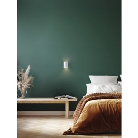 Nova Luce Dazle - wandlamp - Ø 8 x 10 cm - zandwit