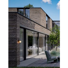 Nova Luce Oracle - buiten wandverlichting - 12 x 17,5 x 21,8 cm - 9W LED incl. - IP65 - corten