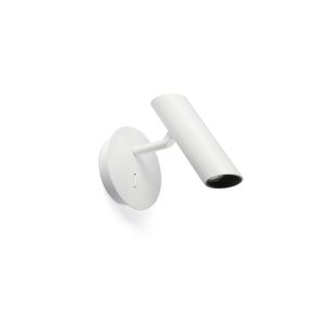 Faro Leo - wandverlichting met schakelaar - Ø 10 x 16 cm - 3,5W LED incl. - mat wit