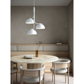Design for the People Tullio - hanglamp - Ø 60 x 382 cm - wit