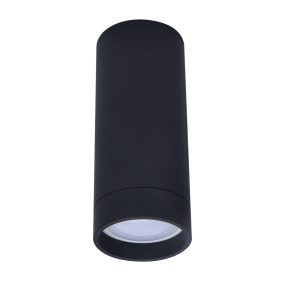 Lutec Stag - opbouwspot - slimme verlichting - Lutec Connect - Ø5,4 x 13 cm - 4,7W LED incl. - dimfunctie en instelbare lichtkleur via app -  zwart