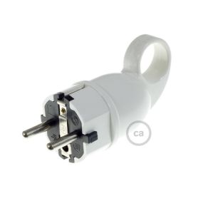 Creative Cables Schuko - stekker met ring - 230V - wit