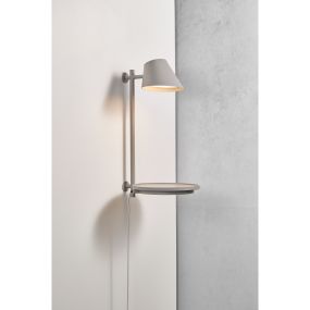 Design for the People Stay - wandverlichting met schakelaar - Ø 27 x 44,5 cm - 14,5W dimbare LED incl. - grijs