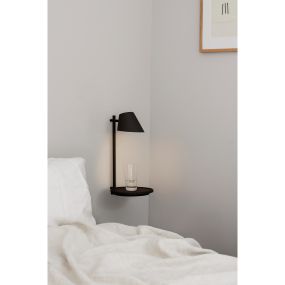 Design for the People Stay - wandverlichting met schakelaar - Ø 27 x 44,5 cm - 14,5W dimbare LED incl. - zwart
