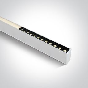 ONE Light LED Linear Profiles - plafond/hanglamp - 120 x 7 x 3,5 cm - 40W LED incl. - wit - instelbare lichtkleur
