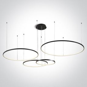 ONE Light Decorative - hanglamp - 150 cm - 100W dimbare LED incl. - zwart